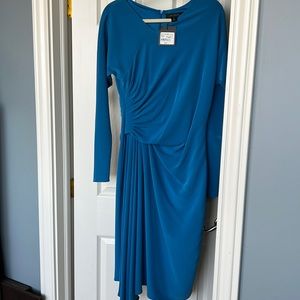 St John new with tags size 12 Prussian blue dress